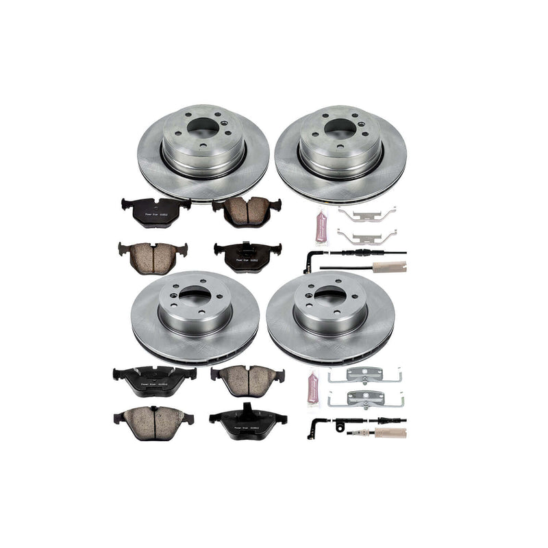 Power Stop KOE5440 Autospecialty - 1-Click Daily Driver Brake Kits (Front And Rear) for 2006-2010 BMW 530XI product image