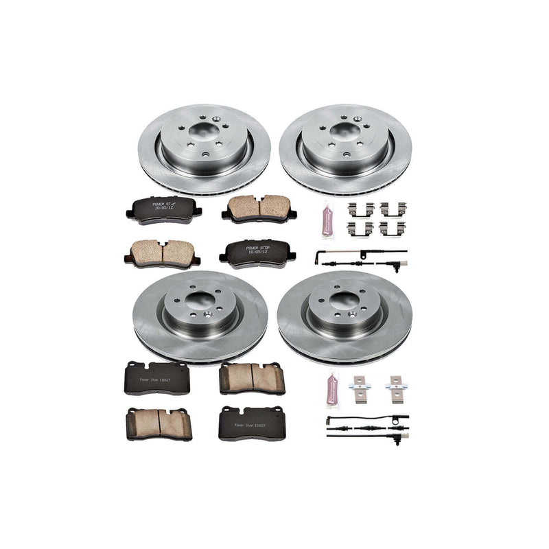 Power Stop KOE5443 Autospecialty - 1-Click Daily Driver Brake Kits (Front And Rear) for 2006-2009 Land Rover Range Rover Sport product image