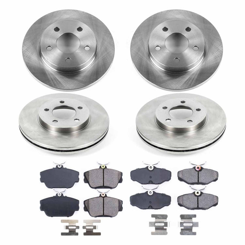 Power Stop KOE5447 Autospecialty - 1-Click Daily Driver Brake Kits (Front And Rear) for 1995 Ford Taurus product image