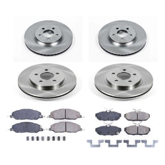 Power Stop KOE5450 Autospecialty - 1-Click Daily Driver Brake Kits (Front And Rear) for 2011-2014 Ford Mustang product image