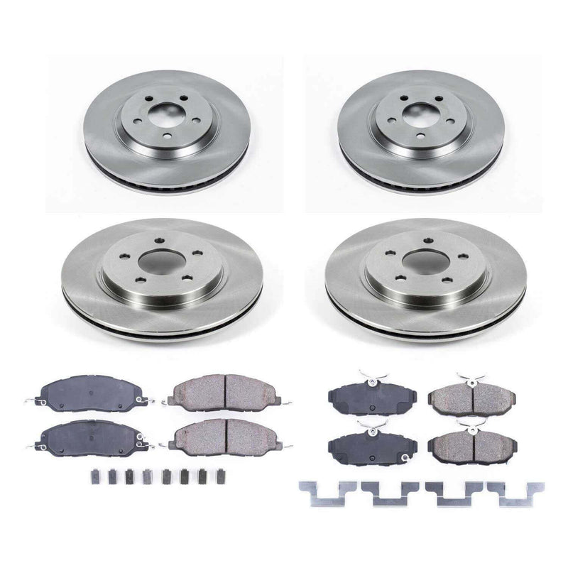 Power Stop KOE5450 Autospecialty - 1-Click Daily Driver Brake Kits (Front And Rear) for 2011-2014 Ford Mustang product image
