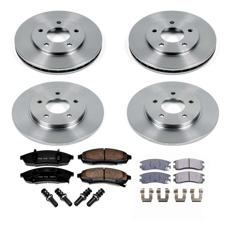 Power Stop KOE5453 Autospecialty - 1-Click Daily Driver Brake Kits (Front And Rear) for 1994-1996 Buick Regal product image