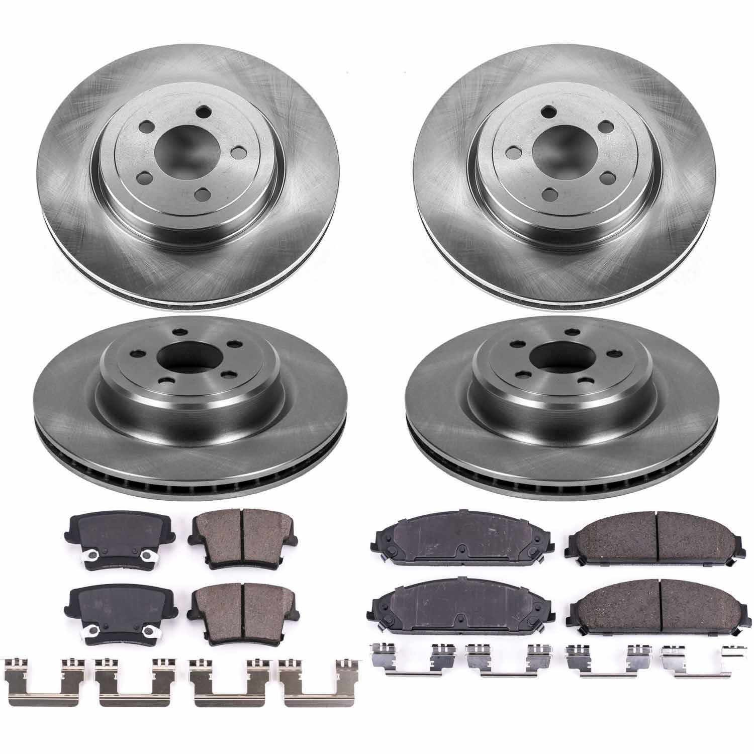 Power Stop KOE5457 Autospecialty 1-Click Daily Driver Front And Rear Brake Kit for 2006-2014 Dodge Charger product image