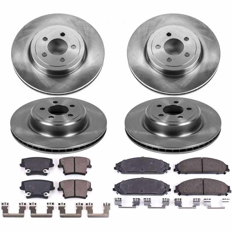 Power Stop KOE5457 Autospecialty 1-Click Daily Driver Front And Rear Brake Kit for 2006-2014 Dodge Charger product image