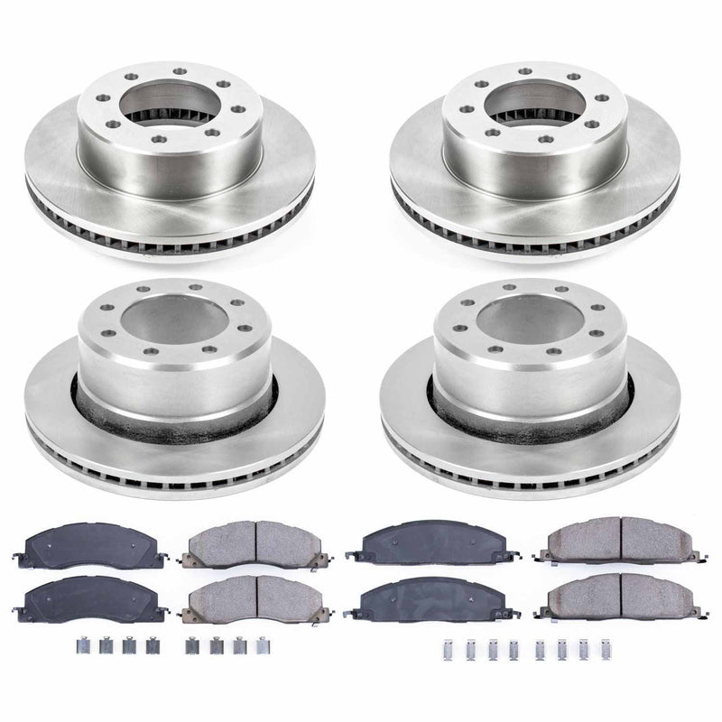Power Stop KOE5458 Autospecialty - 1-Click Daily Driver Brake Kits (Front And Rear) for 2009-2018 Dodge Ram 1500 product image