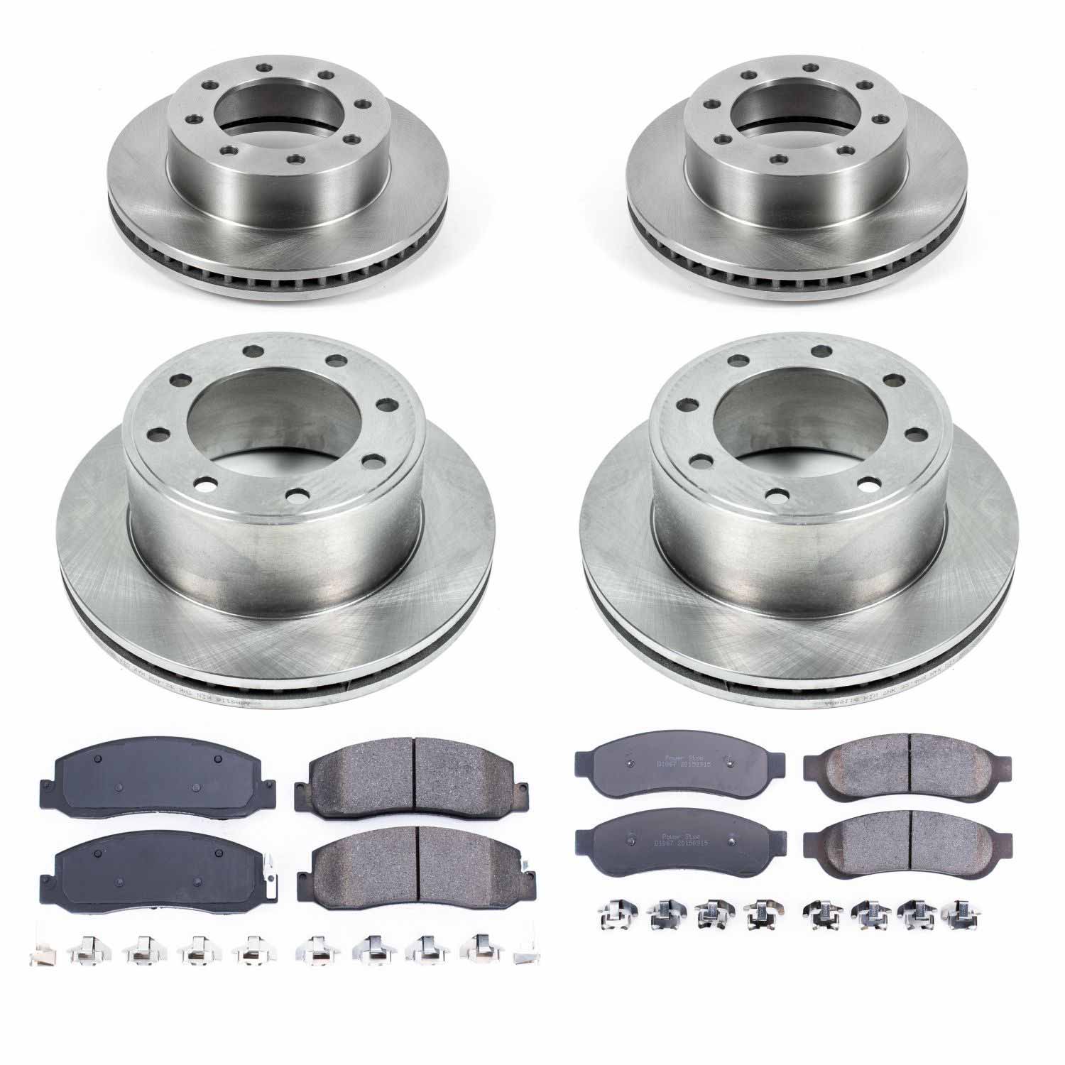 Power Stop KOE5459 Autospecialty - 1-Click Daily Driver Brake Kits (Front And Rear) for 2009-2010 Ford F-250 Super Duty product image