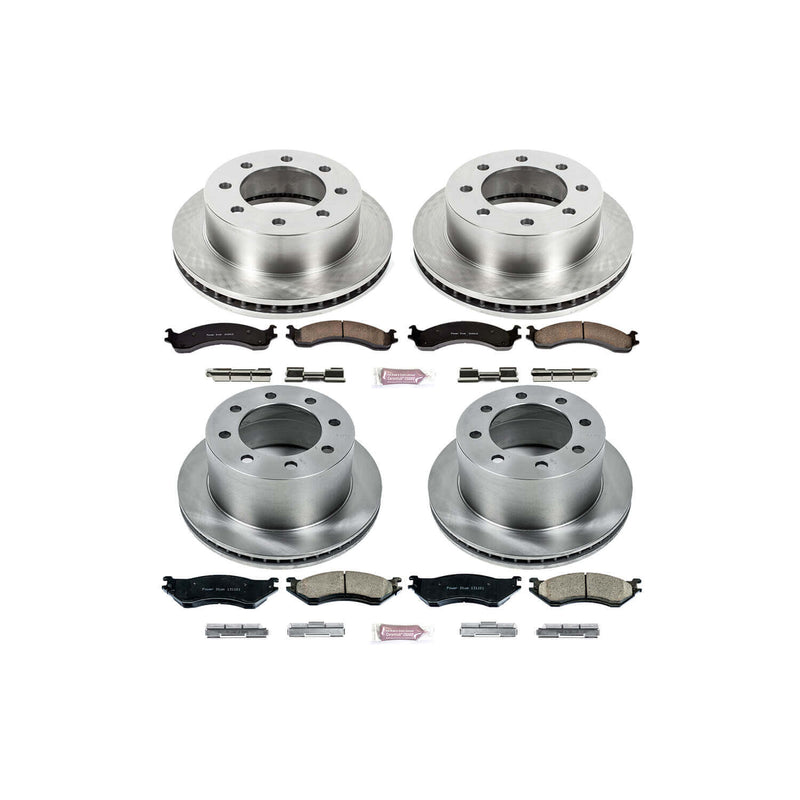 Power Stop KOE5466 Autospecialty - 1-Click Daily Driver Brake Kits (Front And Rear) for 2001-2002 Dodge Ram 2500 product image
