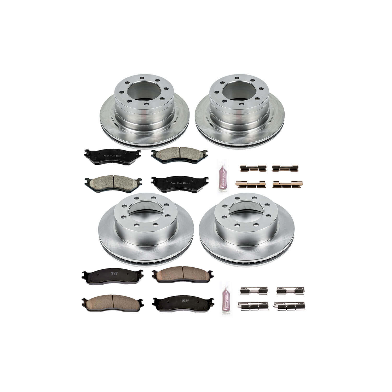 Power Stop KOE5468 Autospecialty - 1-Click Daily Driver Brake Kits (Front And Rear) for 2003-2008 Dodge Ram 1500 product image