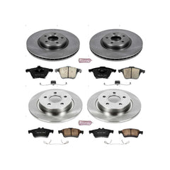 Power Stop KOE5469 Autospecialty - 1-Click Daily Driver Brake Kits (Front And Rear) for 2006-2013 Volvo C70 product image