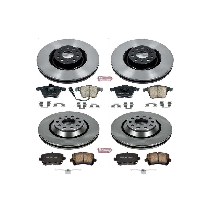 Power Stop KOE5471 Autospecialty - 1-Click Daily Driver Brake Kits (Front And Rear) for 2006-2013 Volkswagen Cc product image