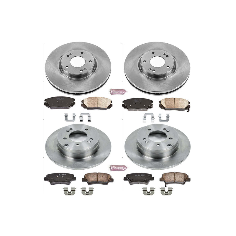 Power Stop KOE5474 Autospecialty 1-Click Daily Driver Front And Rear Brake Kit for 2009-2011 Hyundai Azera product image