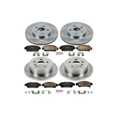 Power Stop KOE5476 Autospecialty - 1-Click Daily Driver Brake Kits (Front And Rear) for 2004-2010 Toyota Sienna product image