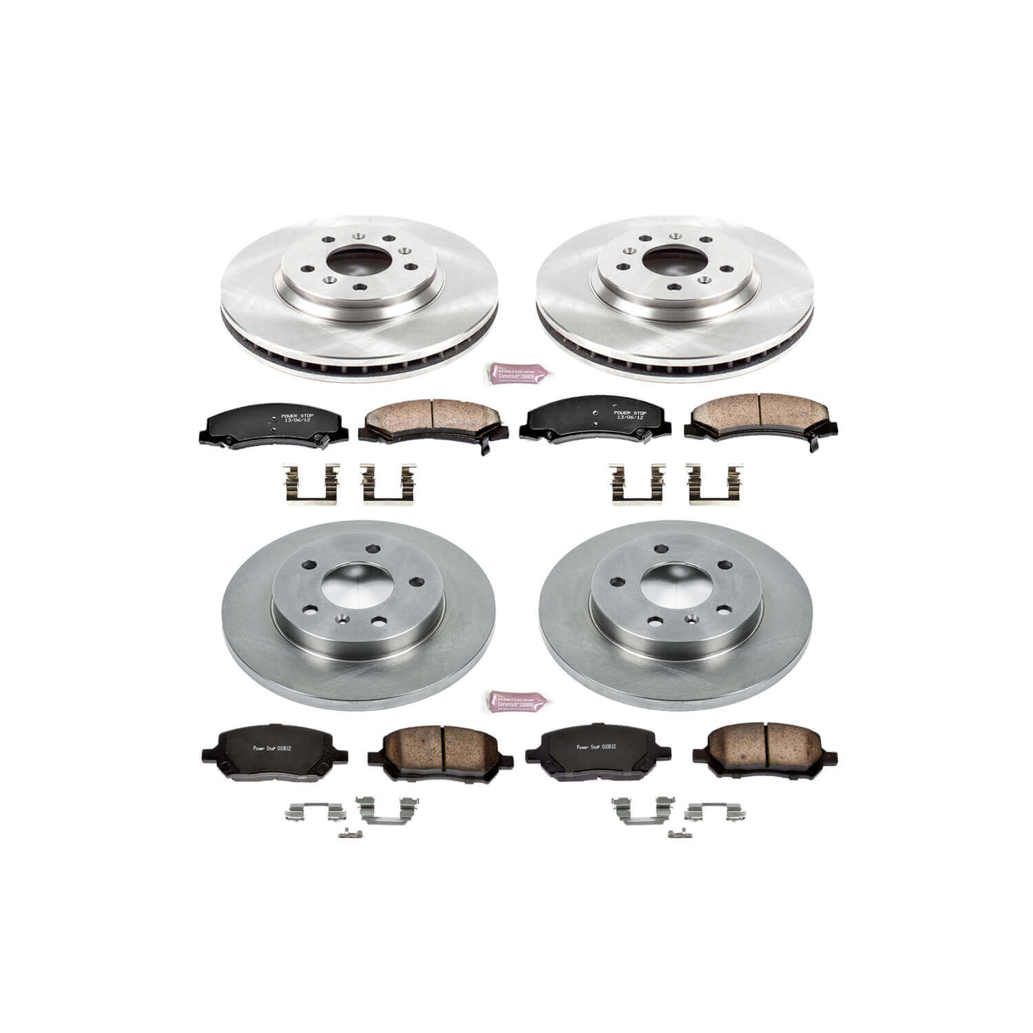 Power Stop KOE5504 Autospecialty - 1-Click Daily Driver Brake Kits (Front And Rear) for 2011-2016 Chevrolet Impala product image
