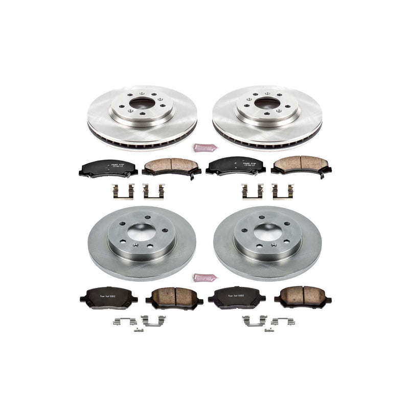 Power Stop KOE5504 Autospecialty - 1-Click Daily Driver Brake Kits (Front And Rear) for 2011-2016 Chevrolet Impala product image