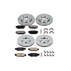 Power Stop KOE5506 Autospecialty - 1-Click Daily Driver Brake Kits (Front And Rear) for 2005 Jaguar S-Type product image