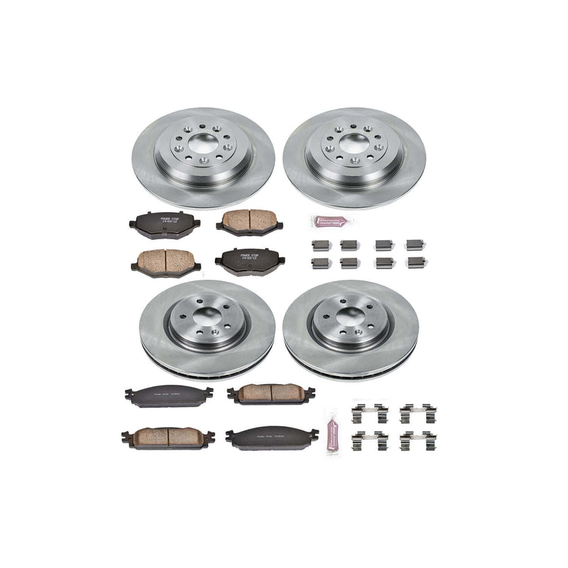 Power Stop KOE5510 Autospecialty - 1-Click Daily Driver Brake Kits (Front And Rear) for 2009-2011 Ford Flex product image