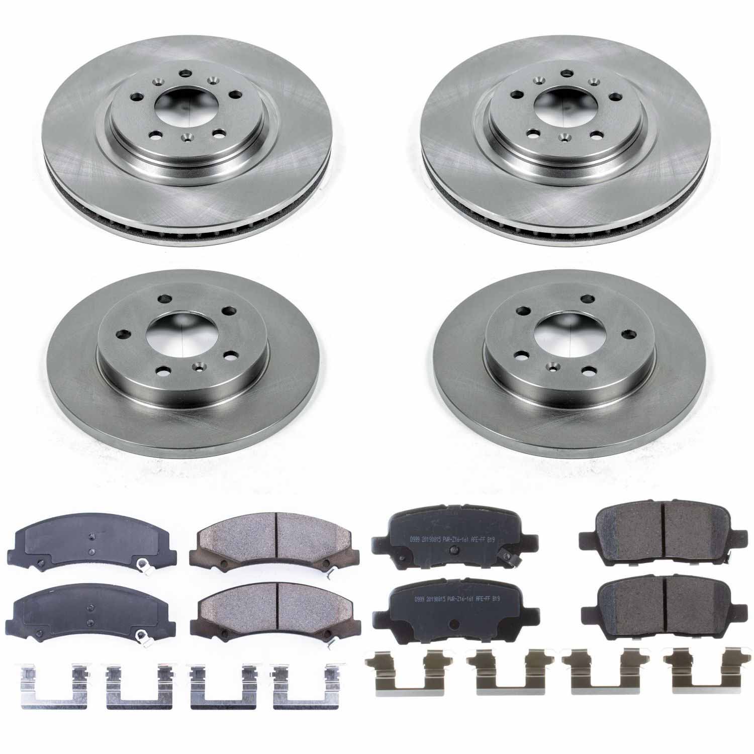 Power Stop KOE5514 Autospecialty - 1-Click Daily Driver Brake Kits (Front And Rear) for 2012-2016 Chevrolet Impala product image