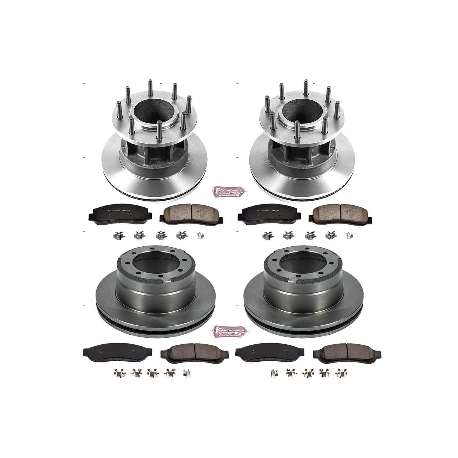 Power Stop KOE5517 Autospecialty 1-Click Daily Driver Front And Rear Brake Kit for 2010-2011 Ford F-350 Super Duty product image