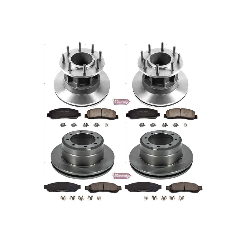 Power Stop KOE5517 Autospecialty 1-Click Daily Driver Front And Rear Brake Kit for 2010-2011 Ford F-350 Super Duty product image