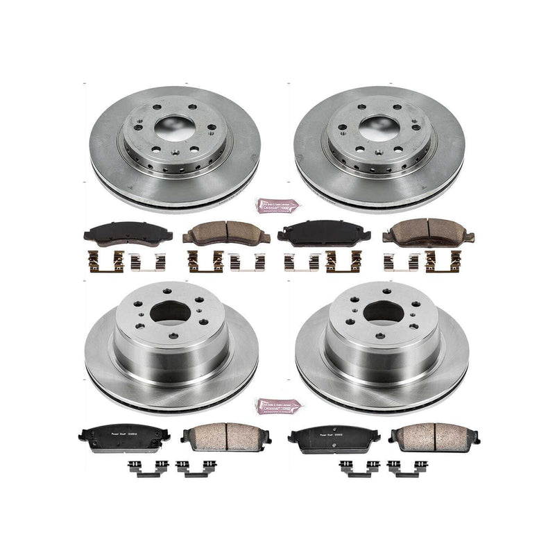 Power Stop KOE5520 Autospecialty - 1-Click Daily Driver Brake Kits (Front And Rear) for 2007-2014 Chevrolet Tahoe product image