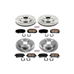 Power Stop KOE5523 Autospecialty - 1-Click Daily Driver Brake Kits (Front And Rear) for 2010-2016 Buick Lacrosse product image