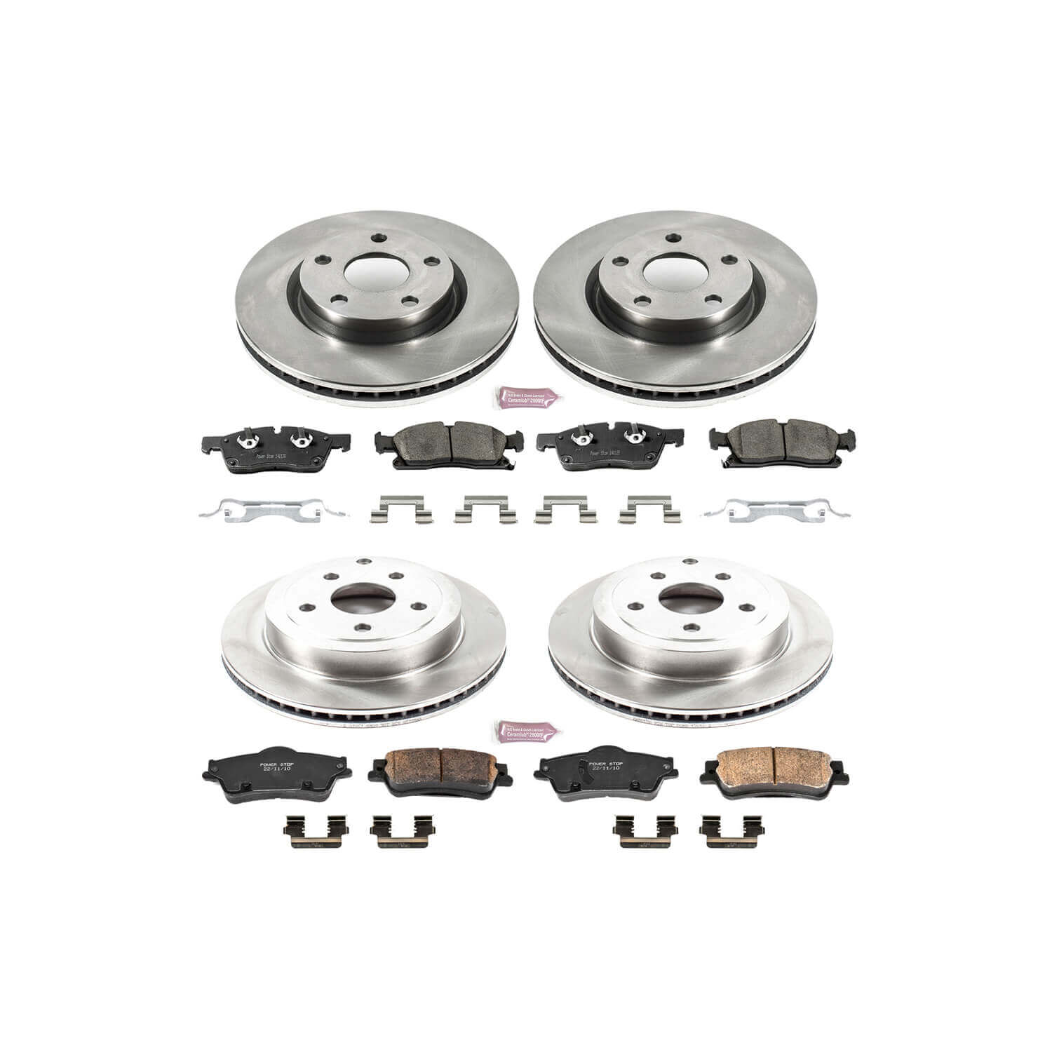Power Stop KOE5527 Autospecialty - 1-Click Daily Driver Brake Kits (Front And Rear) for 2008-2009 Pontiac G8 product image