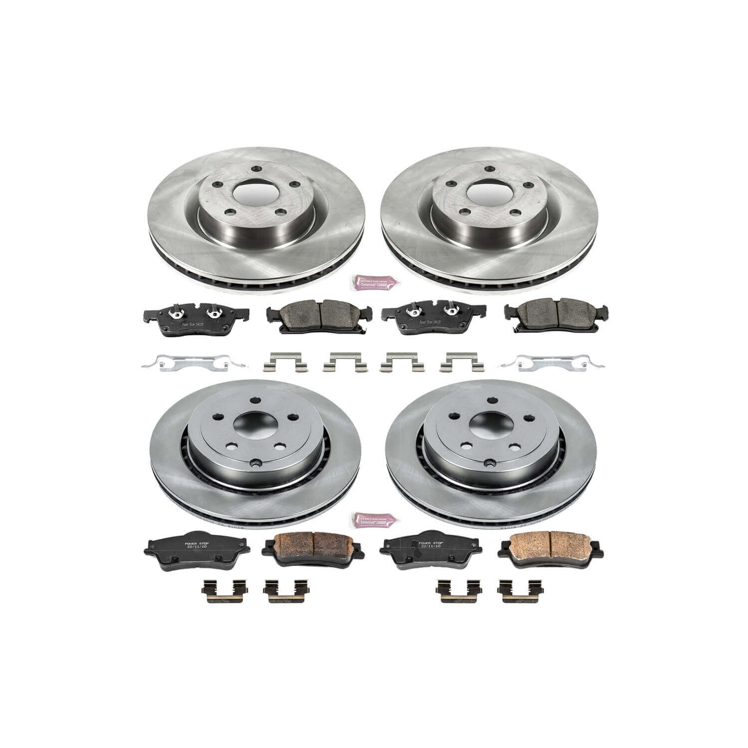 Power Stop KOE5530 Autospecialty - 1-Click Daily Driver Brake Kits (Front And Rear) for 2008-2009 Pontiac G8 product image