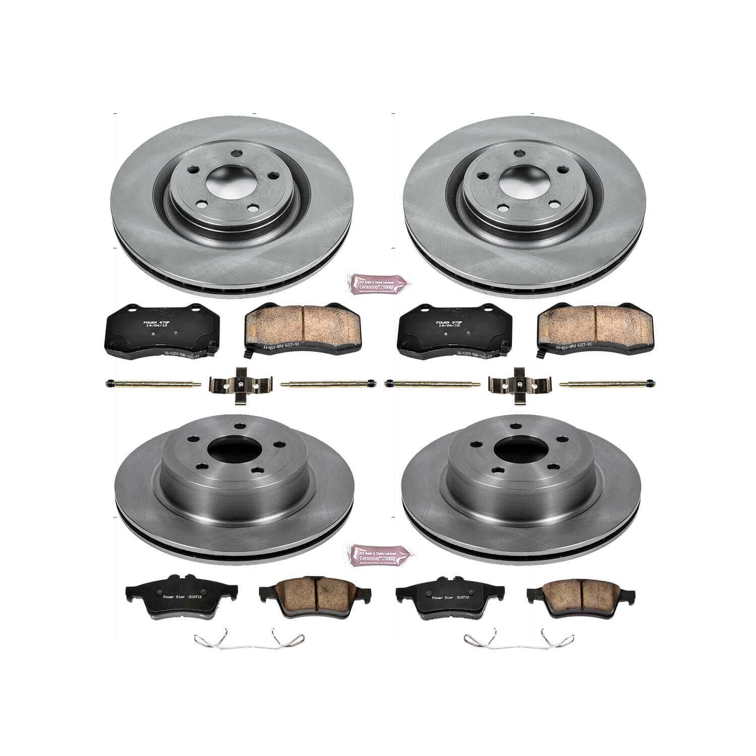 Power Stop KOE5533 Autospecialty - 1-Click Daily Driver Brake Kits (Front And Rear) for 2008-2010 Chevrolet Cobalt product image