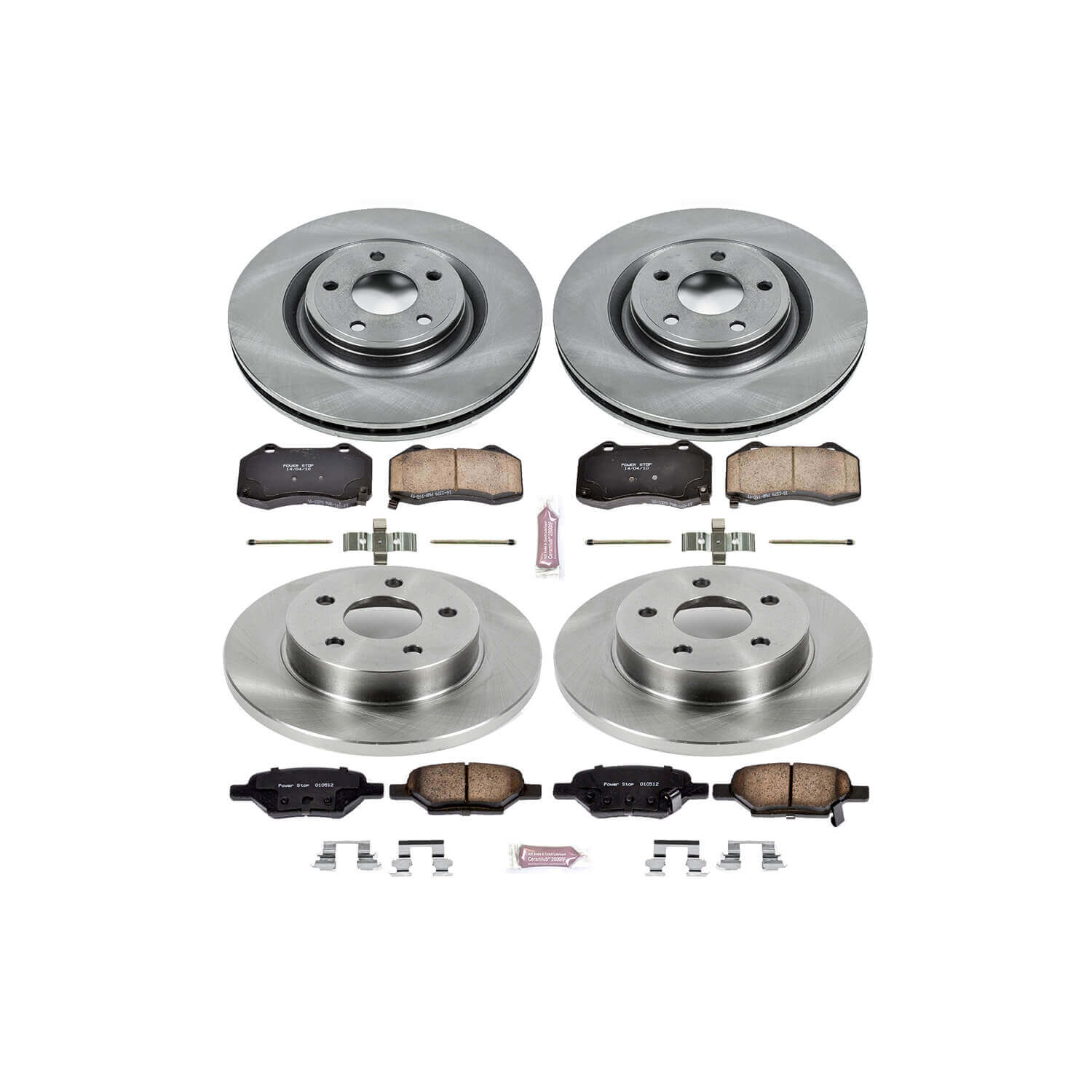 Power Stop KOE5534 Autospecialty - 1-Click Daily Driver Brake Kits (Front And Rear) for 2009-2010 Chevrolet Hhr product image