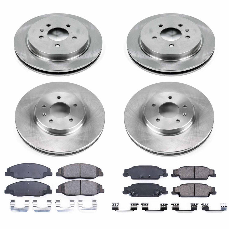 Power Stop KOE5539 Autospecialty 1-Click Daily Driver Front And Rear Brake Kit for 2009-2011 Cadillac Sts product image