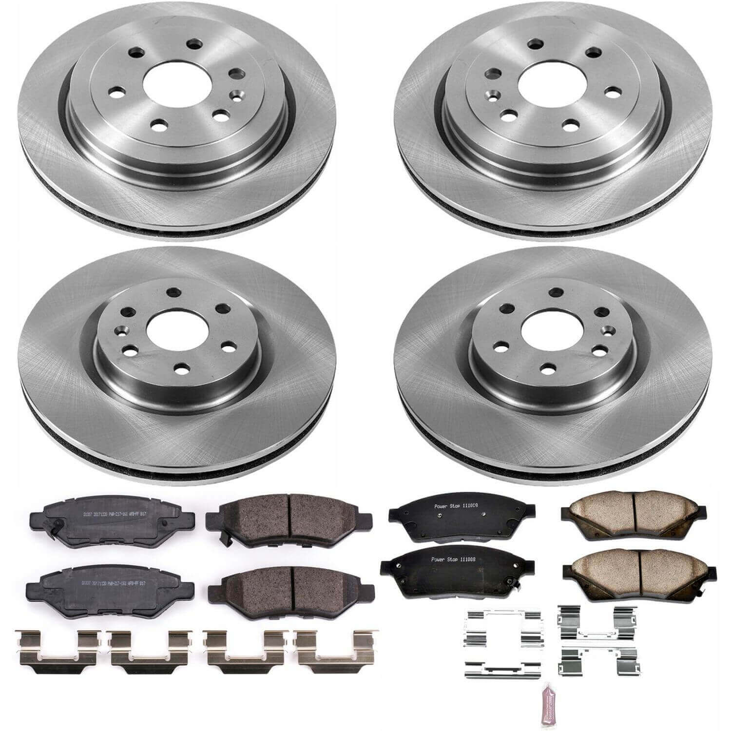 Power Stop KOE5546 Autospecialty 1-Click Daily Driver Front And Rear Brake Kit for 2010-2016 Cadillac Srx product image