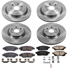 Power Stop KOE5546 Autospecialty 1-Click Daily Driver Front And Rear Brake Kit for 2010-2016 Cadillac Srx product image