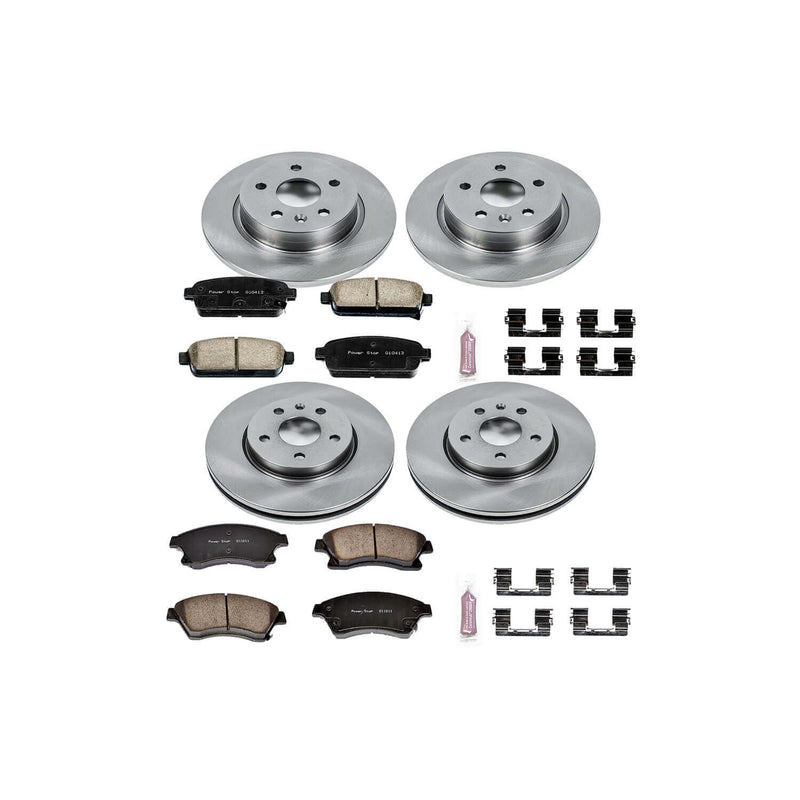 Power Stop KOE5551 Autospecialty - 1-Click Daily Driver Brake Kits (Front And Rear) for 2011-2016 Chevrolet Cruze product image
