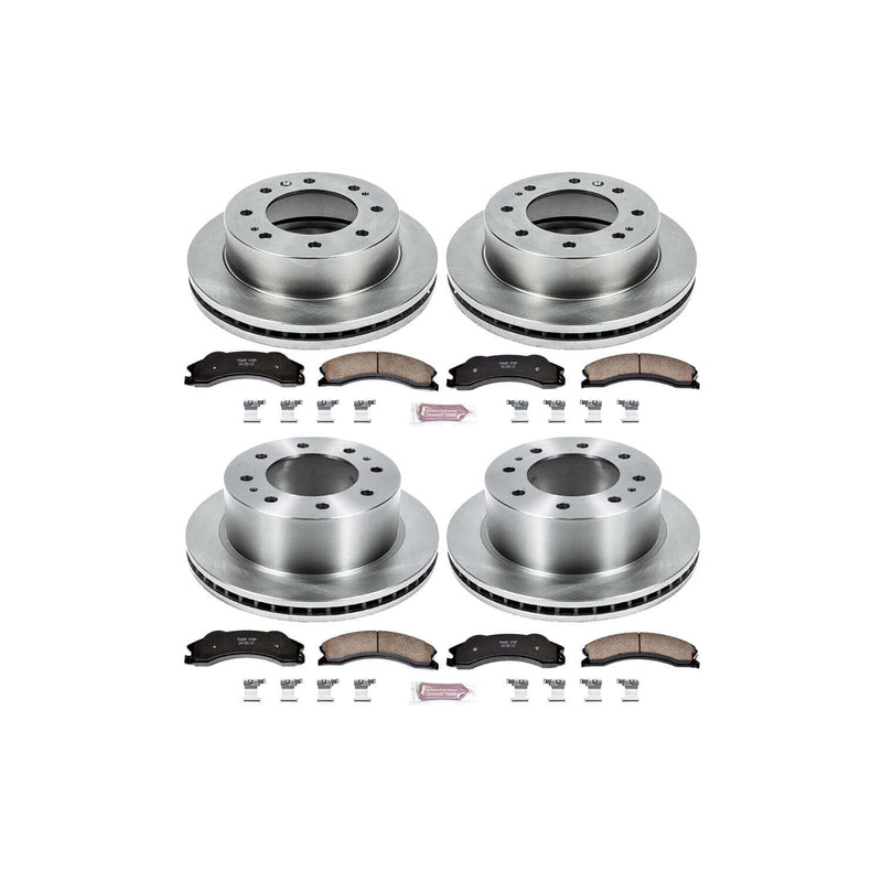 Power Stop KOE5561 Autospecialty - 1-Click Daily Driver Brake Kits (Front And Rear) for 2011 Chevrolet Silverado 2500 HD product image