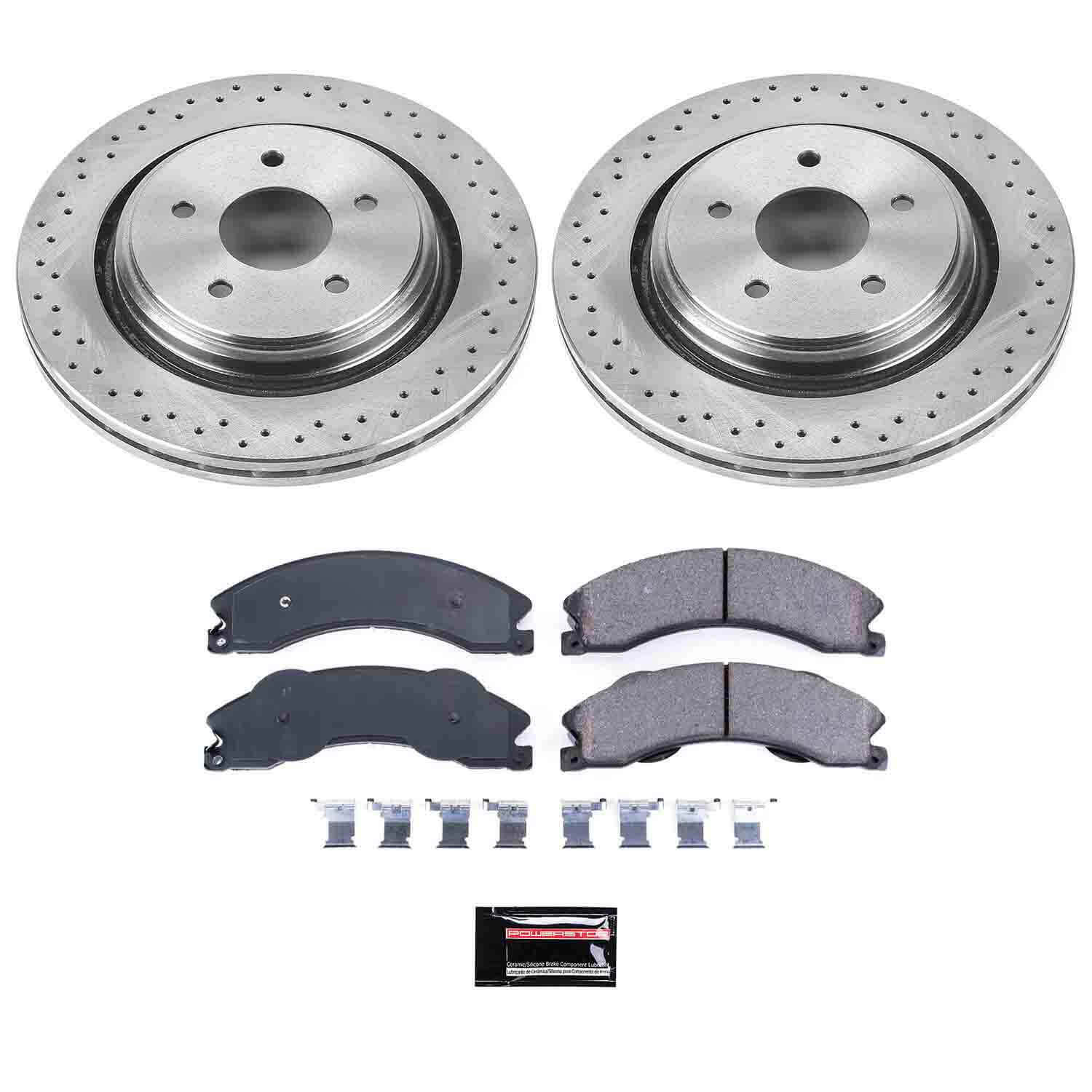 Power Stop KOE5563 Autospecialty - 1-Click Daily Driver Brake Kits (Rear) for 2011-2019 Chevrolet Silverado 2500 HD product image