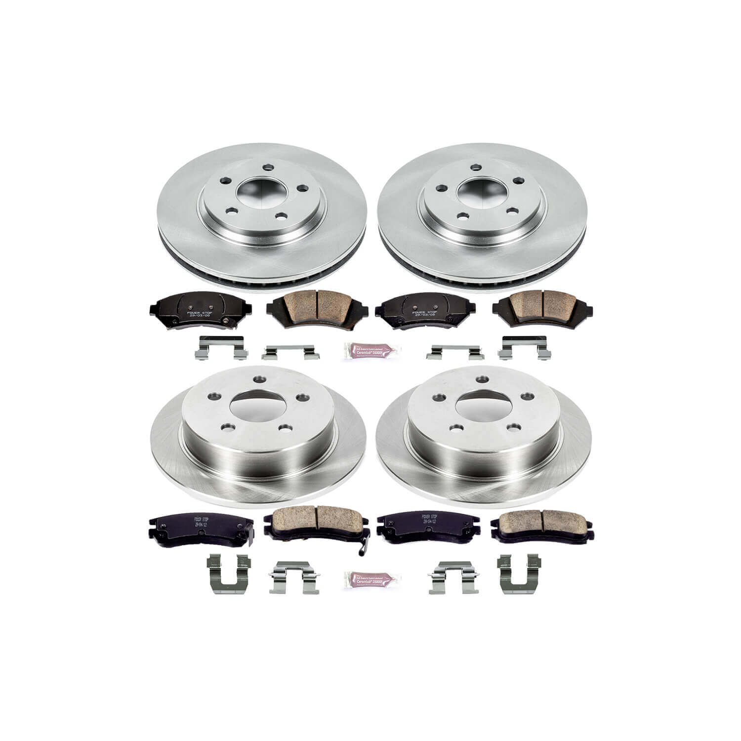 Power Stop KOE5564 Autospecialty - 1-Click Daily Driver Brake Kits (Front And Rear) for 2005 Chevrolet Impala product image