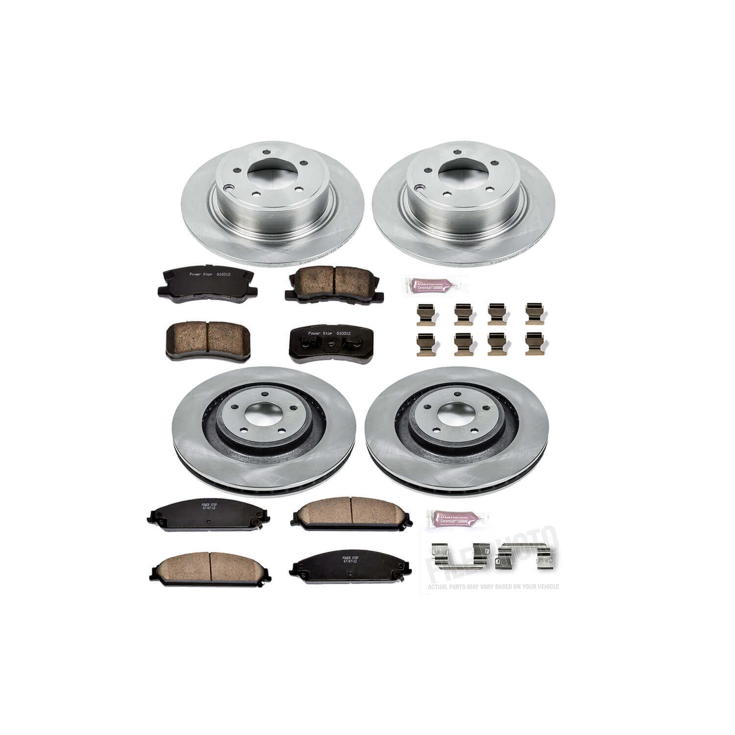 Power Stop KOE5566 Autospecialty - 1-Click Daily Driver Brake Kits (Front And Rear) for 2008-2014 Chrysler 200 product image