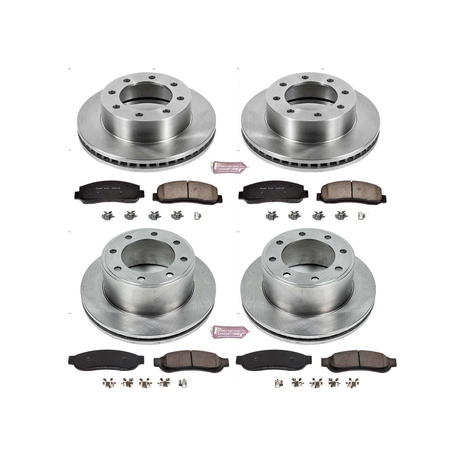 Power Stop KOE5573 Autospecialty - 1-Click Daily Driver Brake Kits (Front And Rear) for 2010 Ford F-350 Super Duty product image