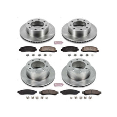 Power Stop KOE5573 Autospecialty - 1-Click Daily Driver Brake Kits (Front And Rear) for 2010 Ford F-350 Super Duty product image