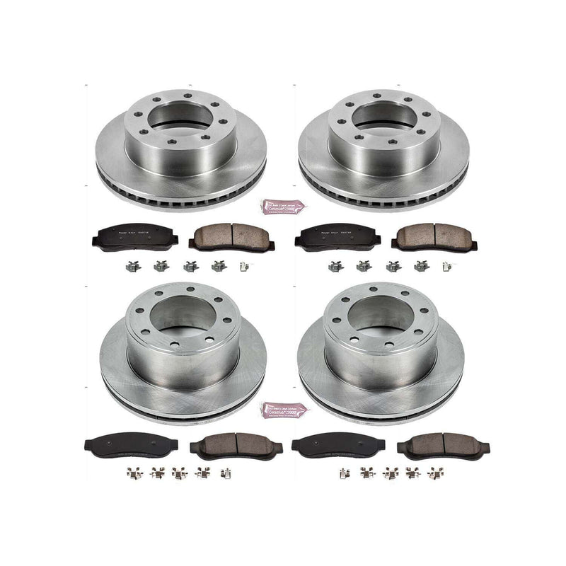 Power Stop KOE5573 Autospecialty - 1-Click Daily Driver Brake Kits (Front And Rear) for 2010 Ford F-350 Super Duty product image