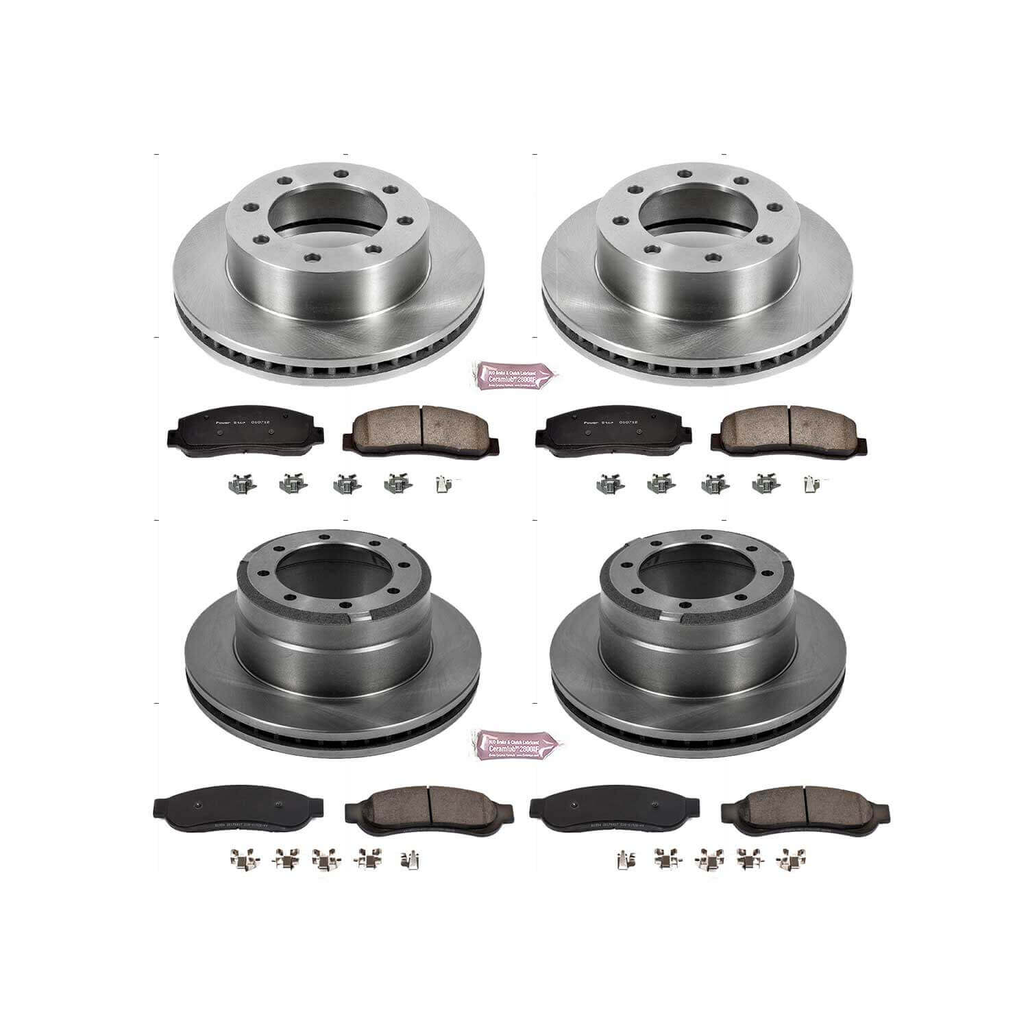 Power Stop KOE5574 Autospecialty - 1-Click Daily Driver Brake Kits (Front And Rear) for 2010-2012 Ford F-350 Super Duty product image