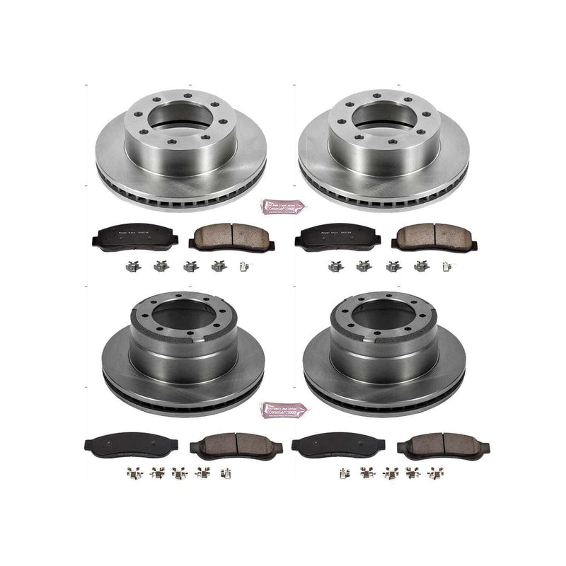 Power Stop KOE5574 Autospecialty - 1-Click Daily Driver Brake Kits (Front And Rear) for 2010-2012 Ford F-350 Super Duty product image