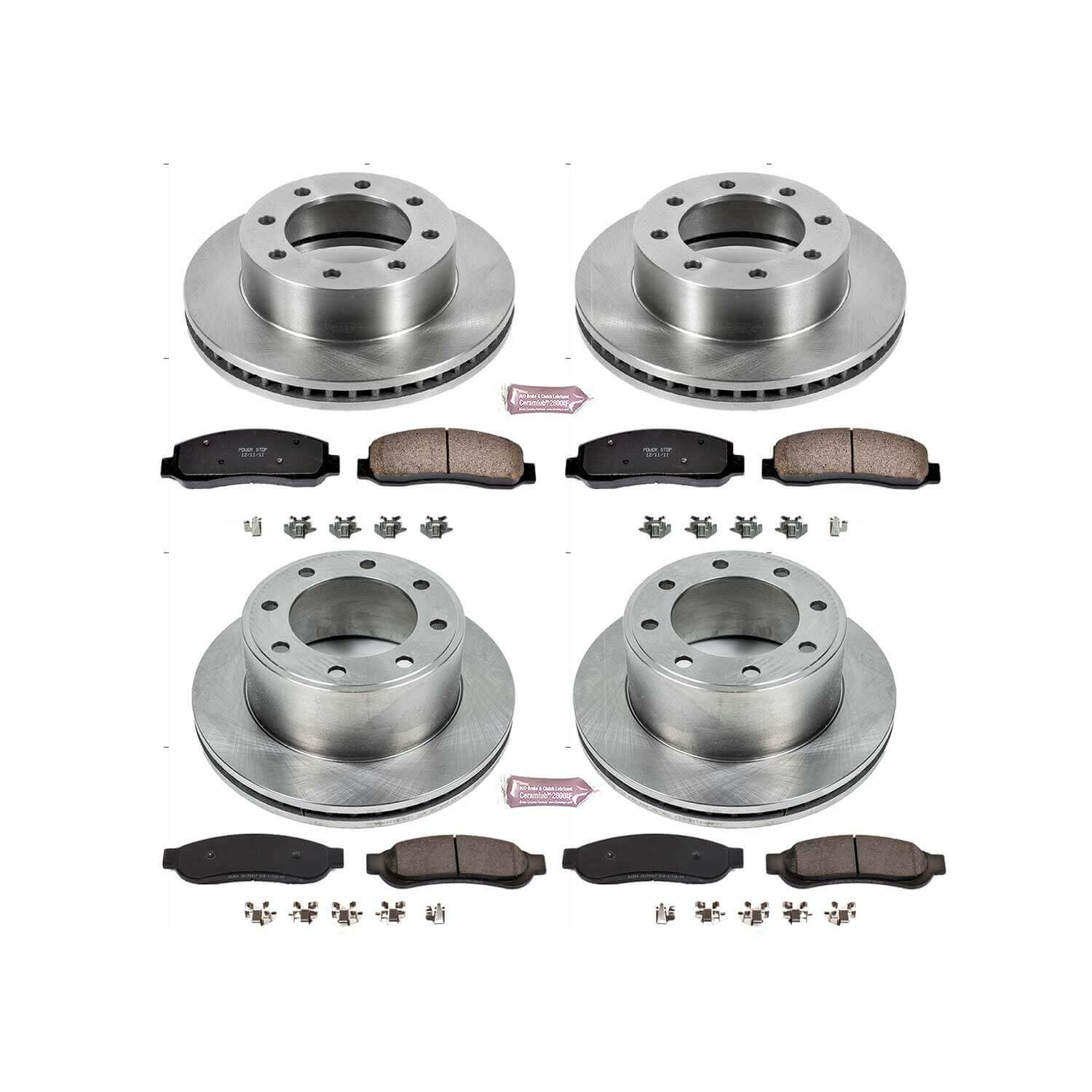 Power Stop KOE5575 Autospecialty - 1-Click Daily Driver Brake Kits (Front And Rear) for 2010-2011 Ford F-250 Super Duty product image