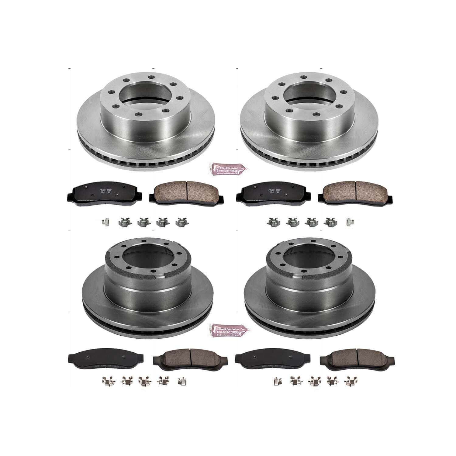 Power Stop KOE5576 Autospecialty - 1-Click Daily Driver Brake Kits (Front And Rear) for 2011 Ford F-350 Super Duty product image