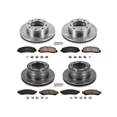 Power Stop KOE5576 Autospecialty - 1-Click Daily Driver Brake Kits (Front And Rear) for 2011 Ford F-350 Super Duty product image