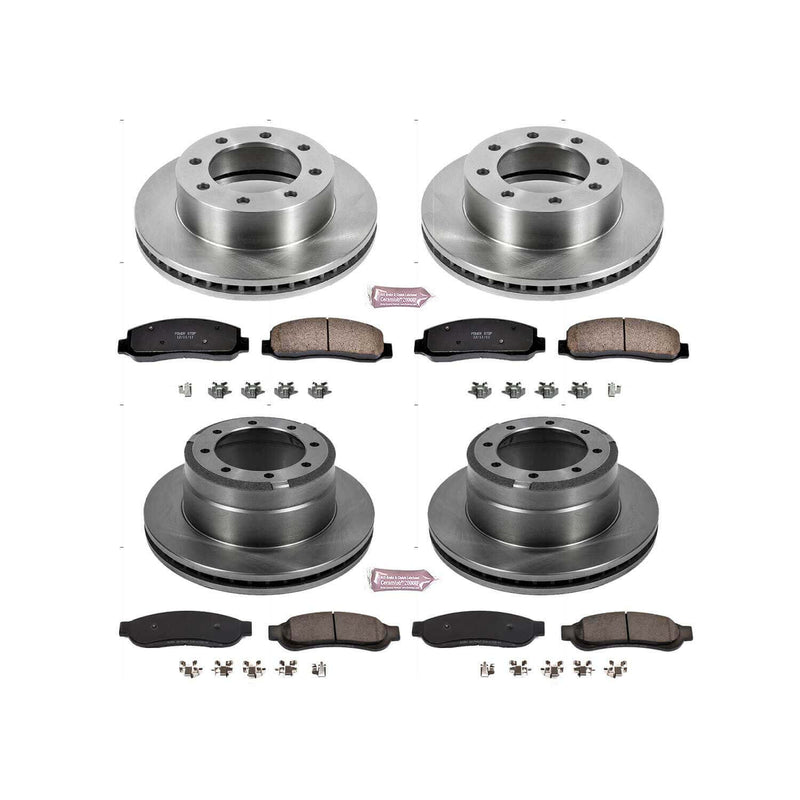 Power Stop KOE5576 Autospecialty - 1-Click Daily Driver Brake Kits (Front And Rear) for 2011 Ford F-350 Super Duty product image