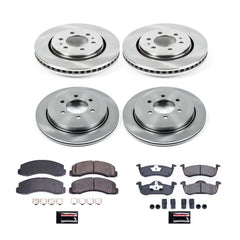 Power Stop KOE5577 Autospecialty - 1-Click Daily Driver Brake Kits (Front And Rear) for 2010-2017 Ford Expedition product image
