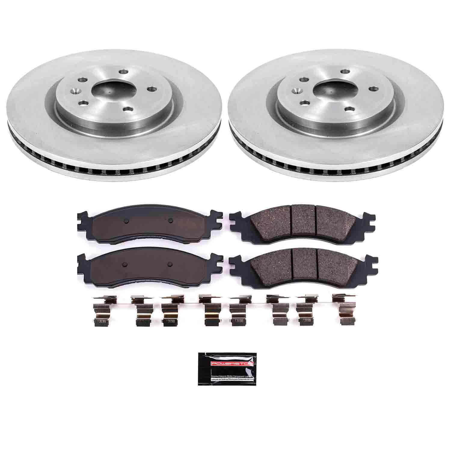 Power Stop KOE5581 Autospecialty - 1-Click Daily Driver Brake Kits (Front) for 2011-2012 Ford Taurus product image