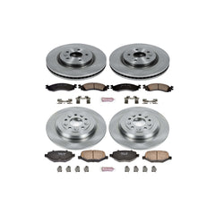 Power Stop KOE5582 Autospecialty - 1-Click Daily Driver Brake Kits (Front And Rear) for 2011-2012 Ford Taurus product image
