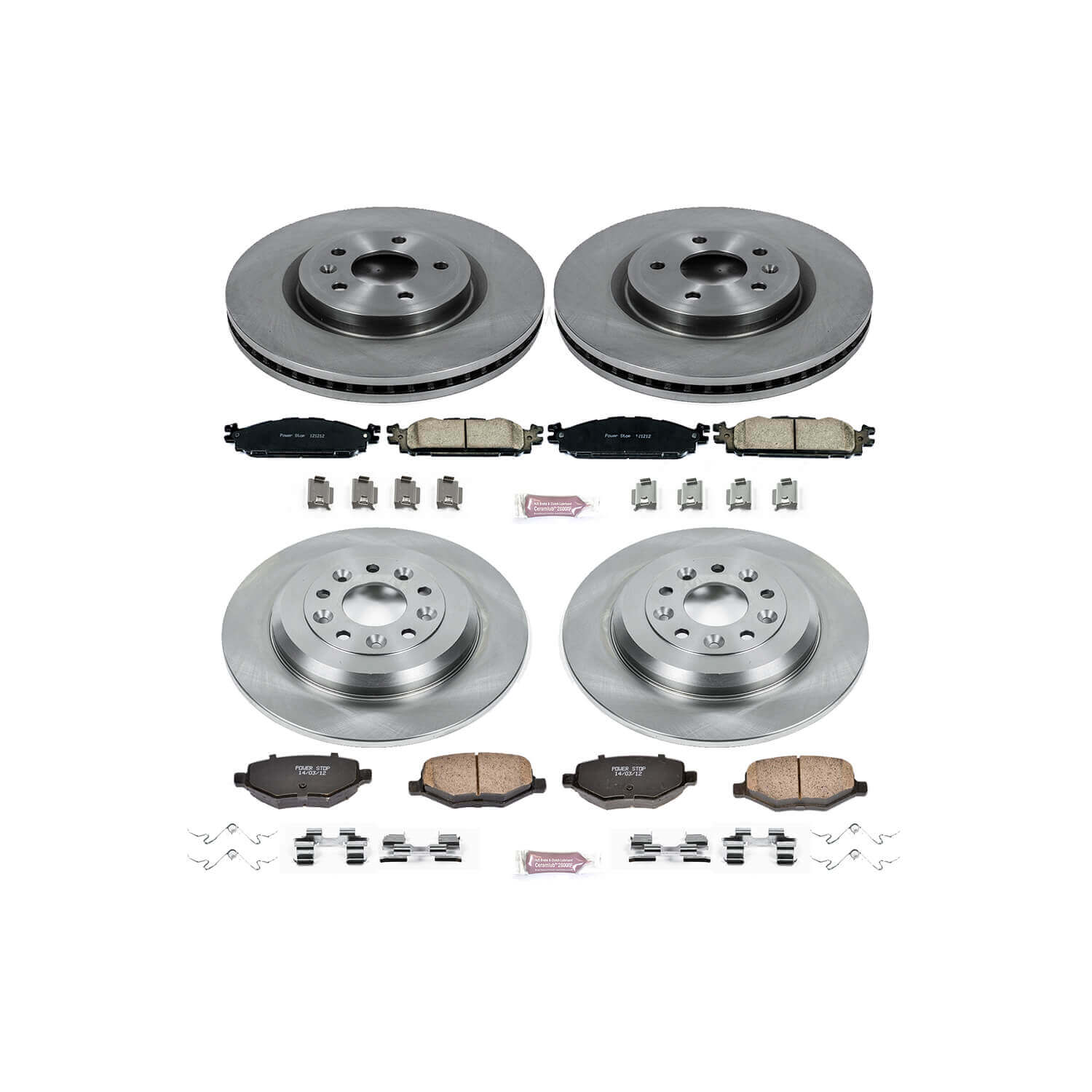 Power Stop KOE5584 Autospecialty - 1-Click Daily Driver Brake Kits (Front And Rear) for 2011-2019 Ford Explorer product image